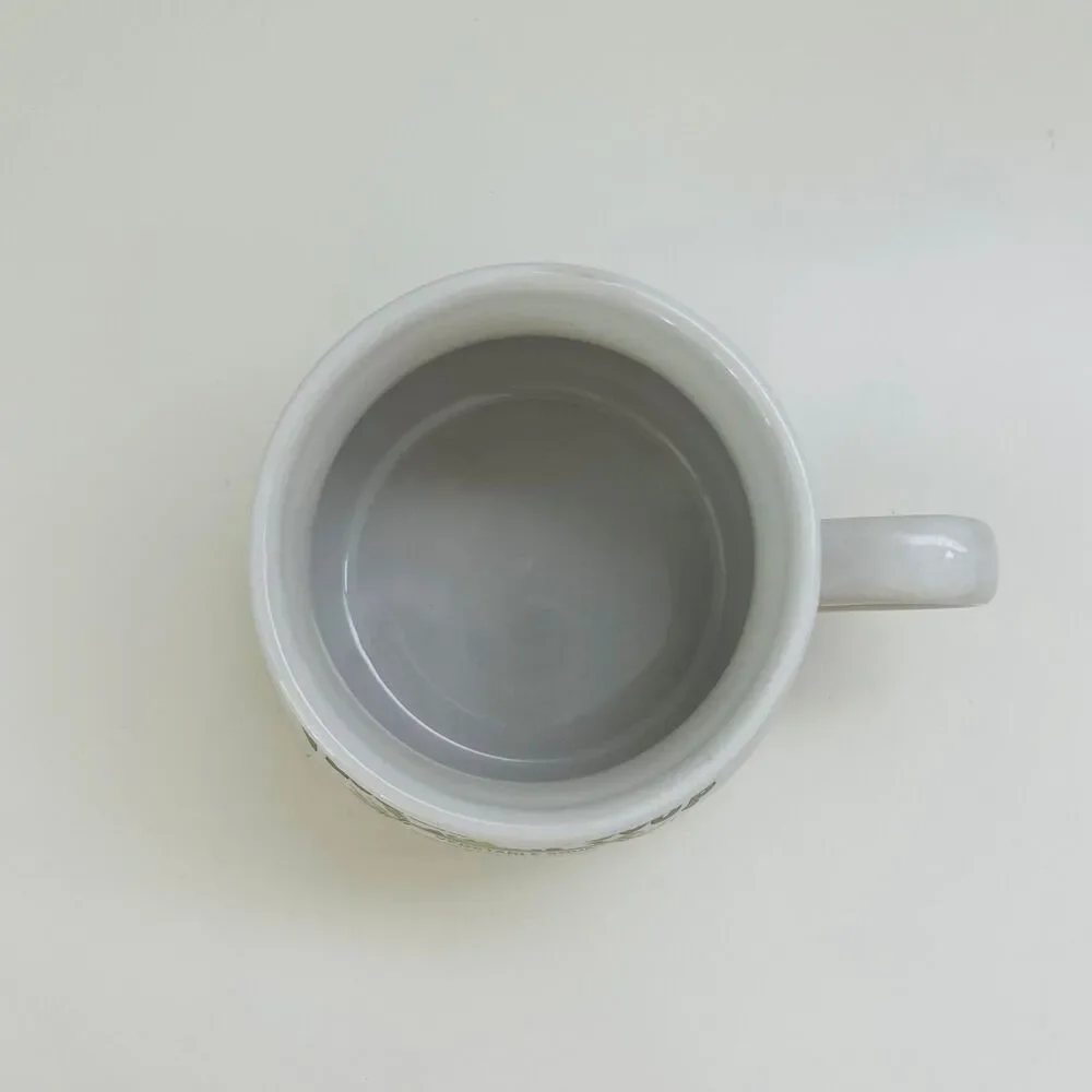 DAT'L DO-IT White Ceramic Retro Vegetable Soup Recipe Graphic Mug Bowl